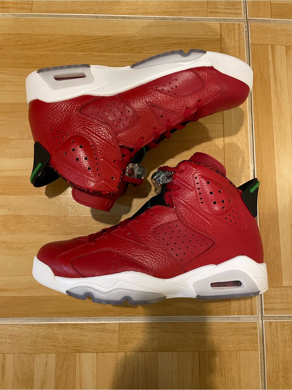 Jordan 6 Retro Spizike History of Jordan Red 694091-625 Men’s Size 9
